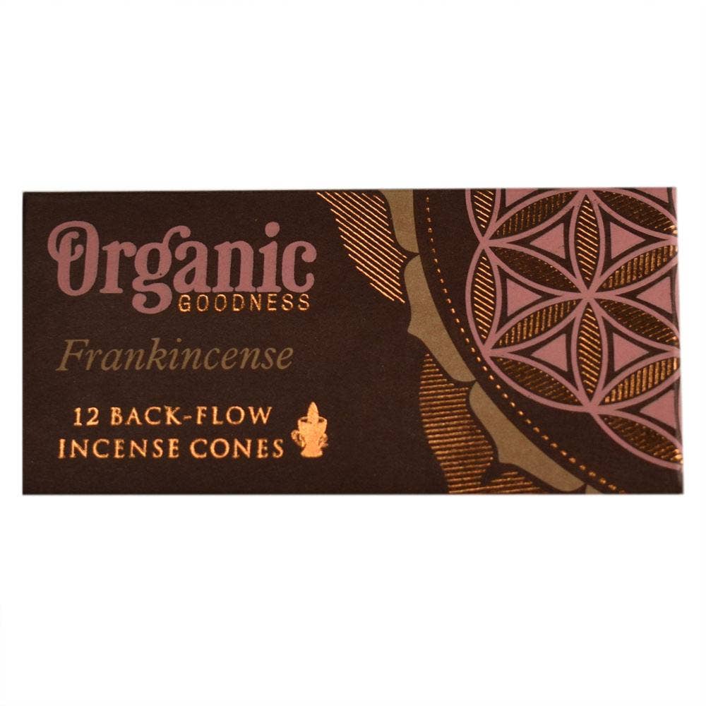 6 Packs Backflow Incense Cones Organic Goodness Frankincense