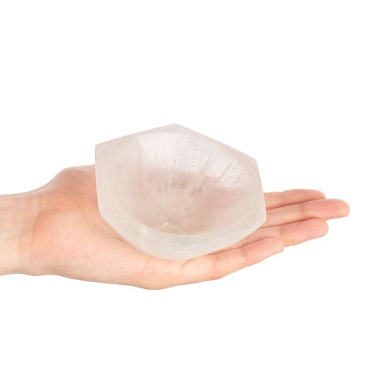 Selenite Bowl Hexagonal 10cm