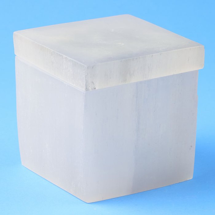 Selenite Square Box 8cm