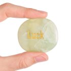 New Jade Smoothstone with LUCK etching