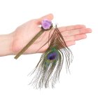 Amethyst & Feather Ruler Bookmark