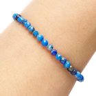 4mm Faceted Lapis Bracelet