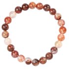 Red Hematoid Quartz 8mm Bead Bracelet