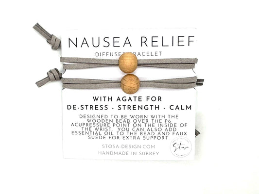 Nausea Relief Bands: Rose Quartz