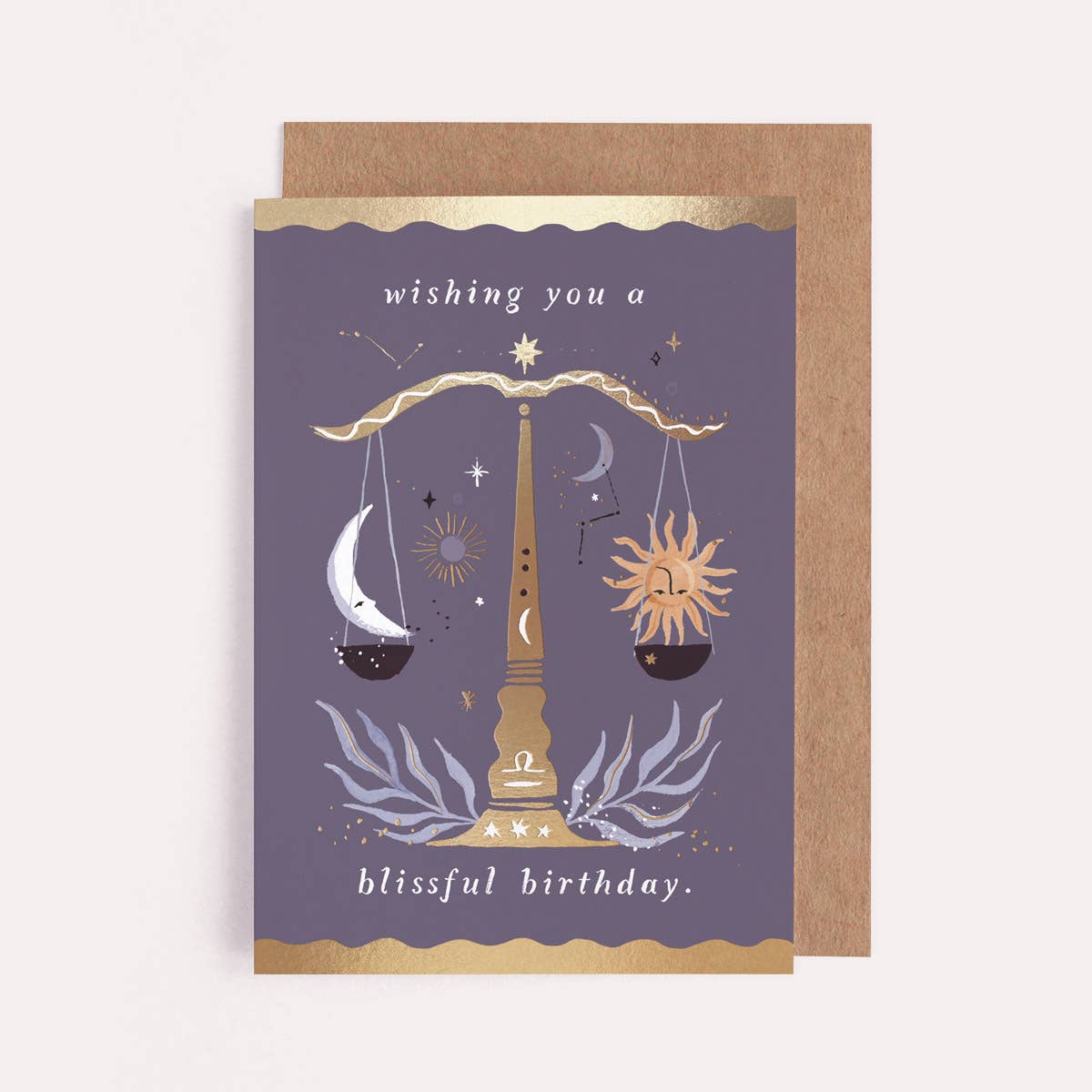 Scales Zodiac Birthday Card | Libra Star Sign Cards | Libra