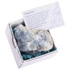 Celestite Cluster in Gift Box with ID Card