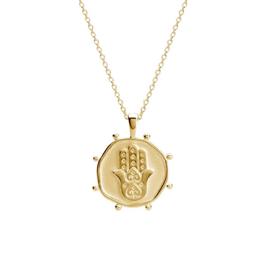Vermeil Hamsa Talisman Necklace