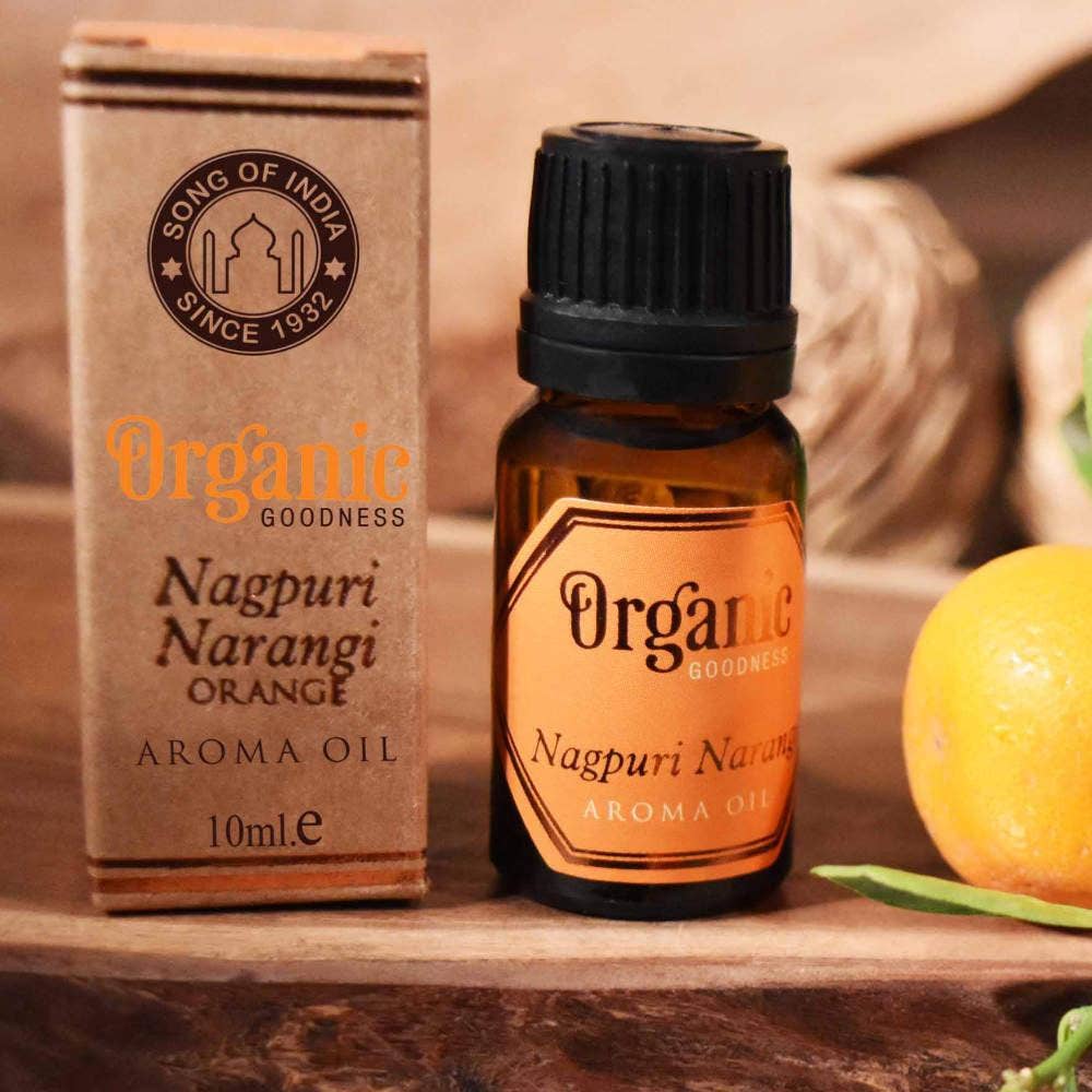 Aroma Oil Organic Goodness, Nagpuri Narangi Orange, 10ml