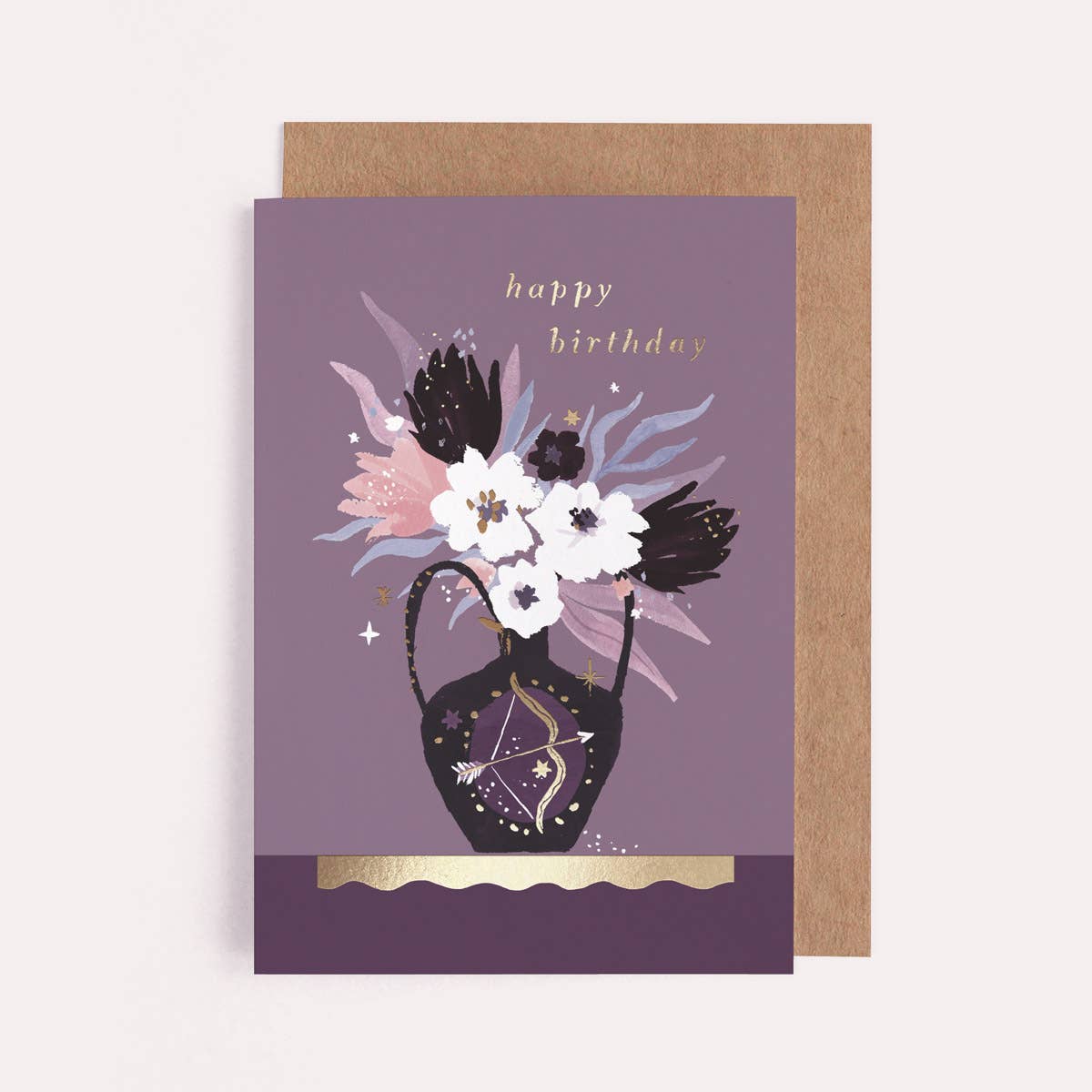 Vase Zodiac Birthday Card | Sagittarius Star Sign Card