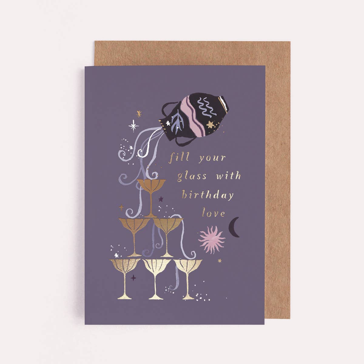 Bubbles Zodiac Birthday Card | Aquarius Star Sign Cards