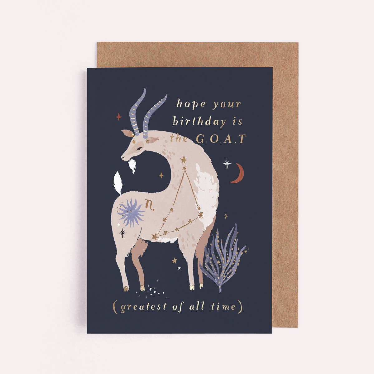 Goat Zodiac Birthday Card | Capricorn Star Sign Cards