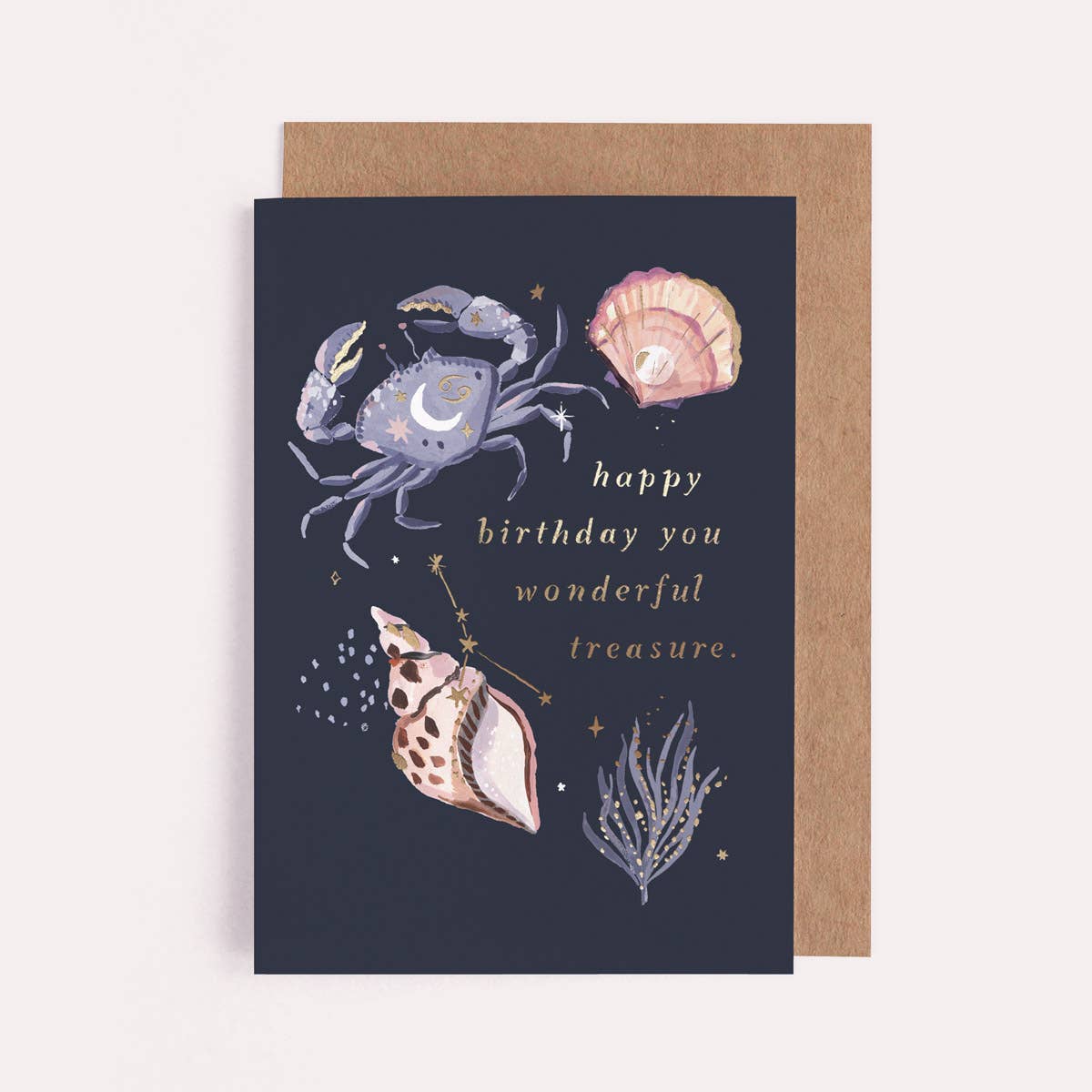 Treasure Zodiac Birthday Card | Cancer Star Sign Astrology
