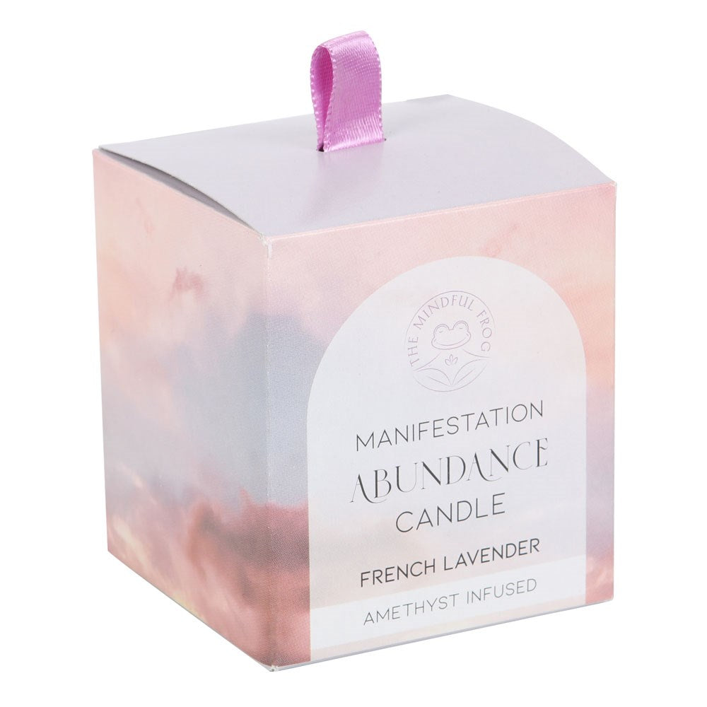 Abundance Crystal Chip Candle in Glass Pot