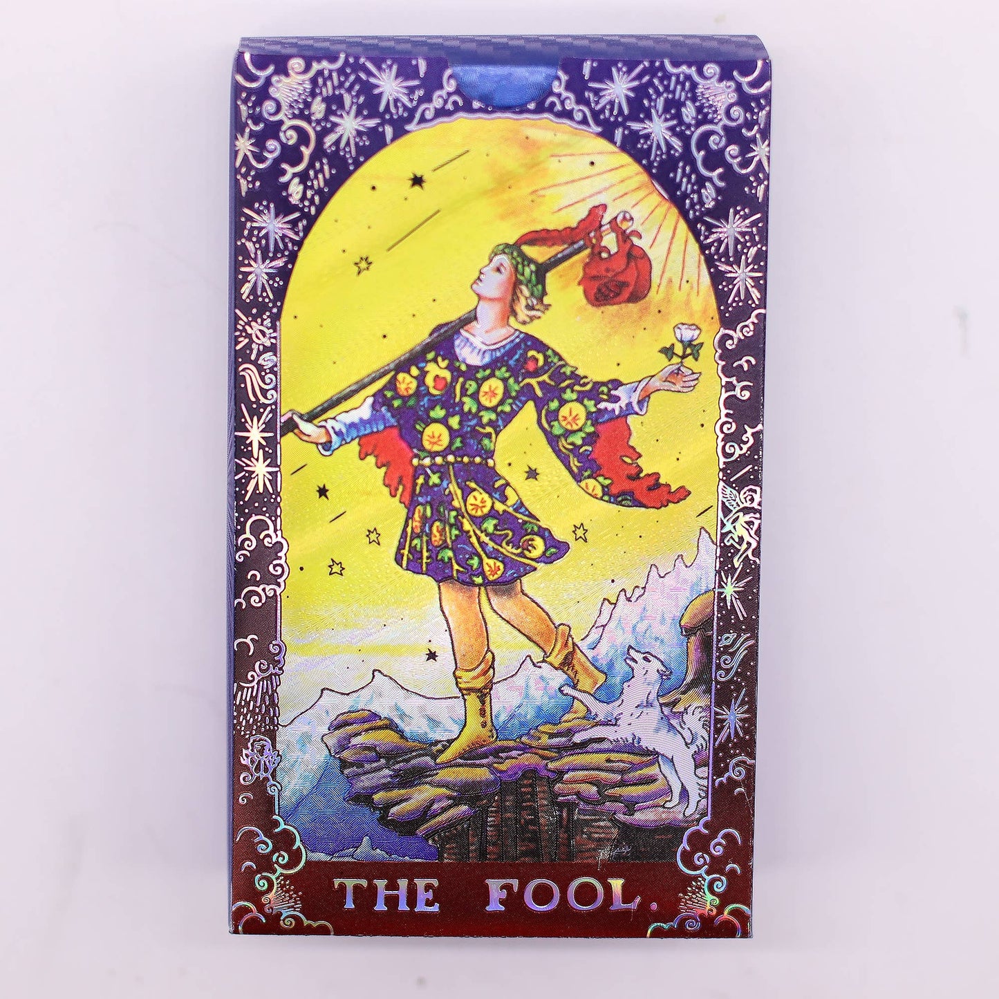 Tarot Card Set Blue Foil - Mandala - with booklet