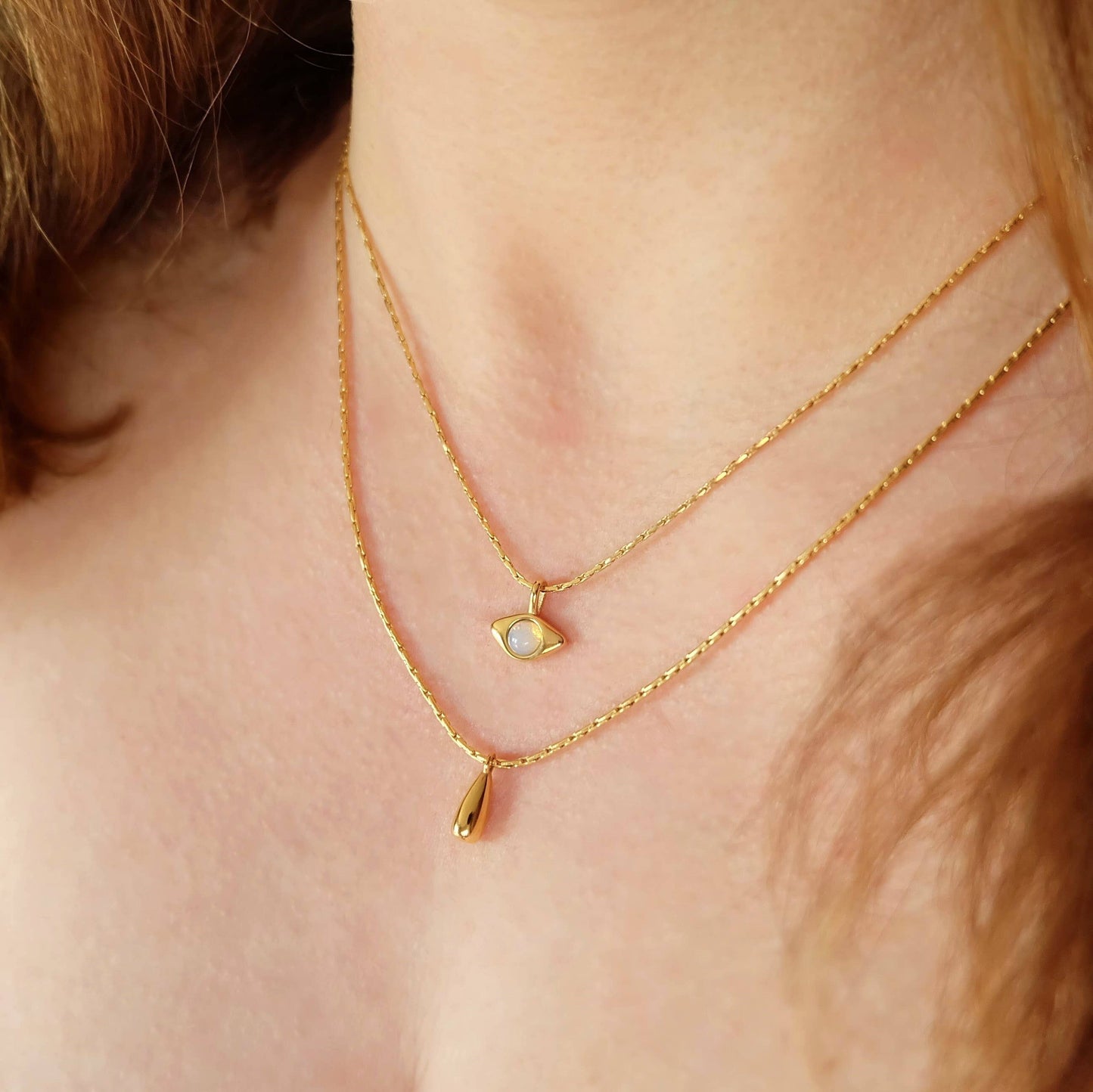 Boho Eye Layering Necklace