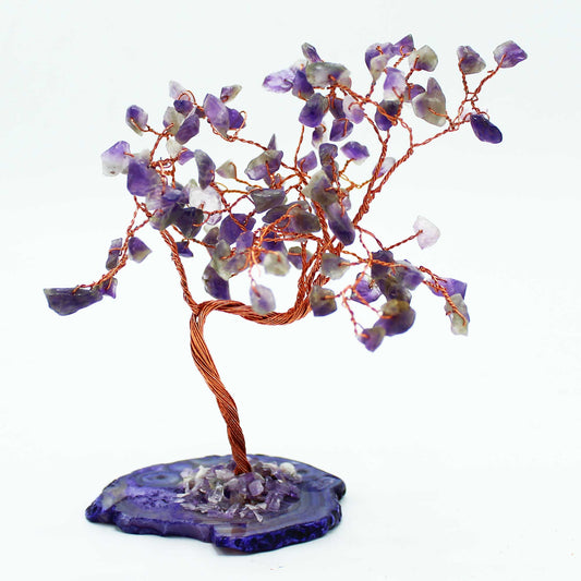 Amethyst on Natural Agate Base (100 stones)