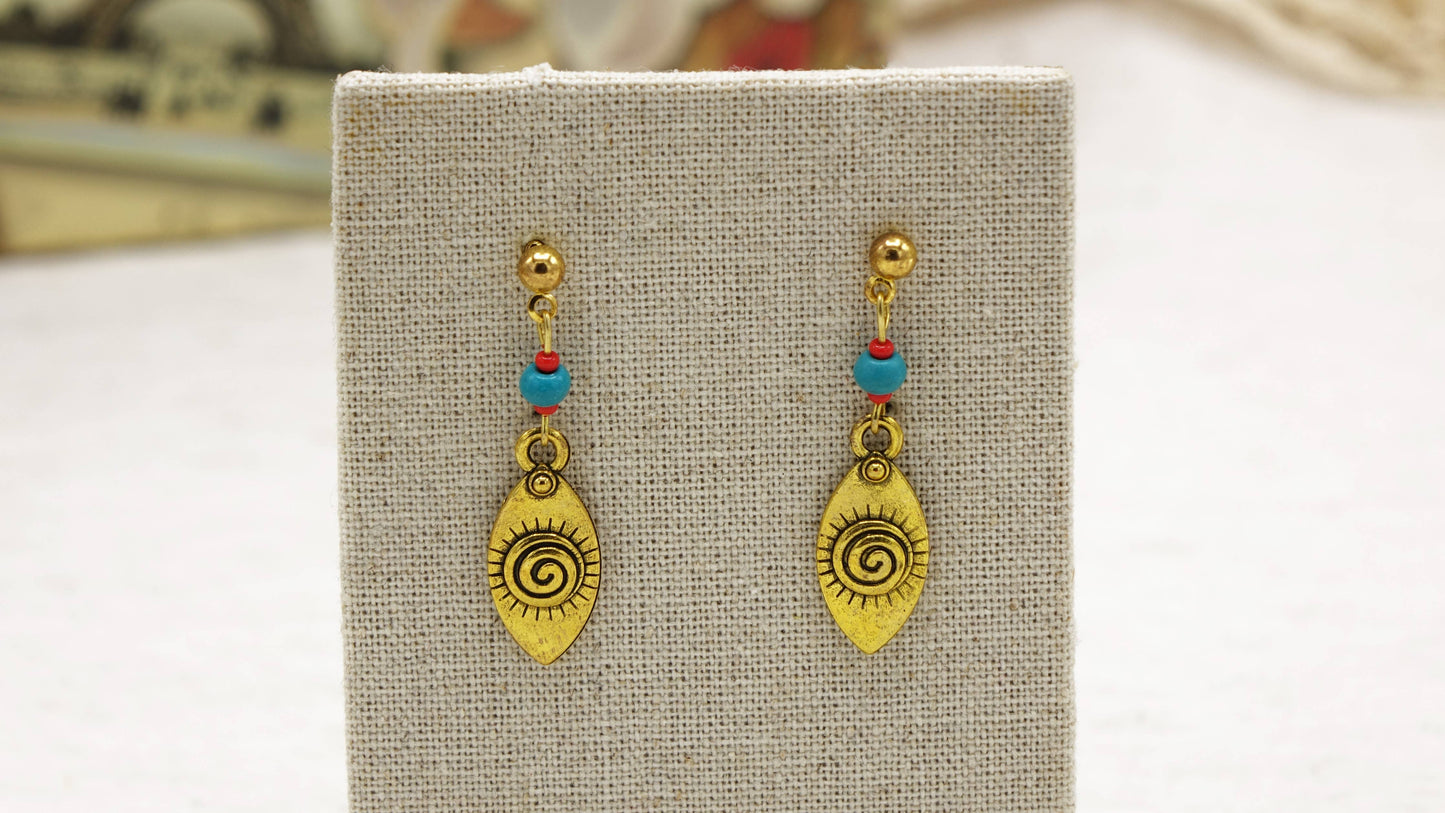 Boho Evil Eye Earrings