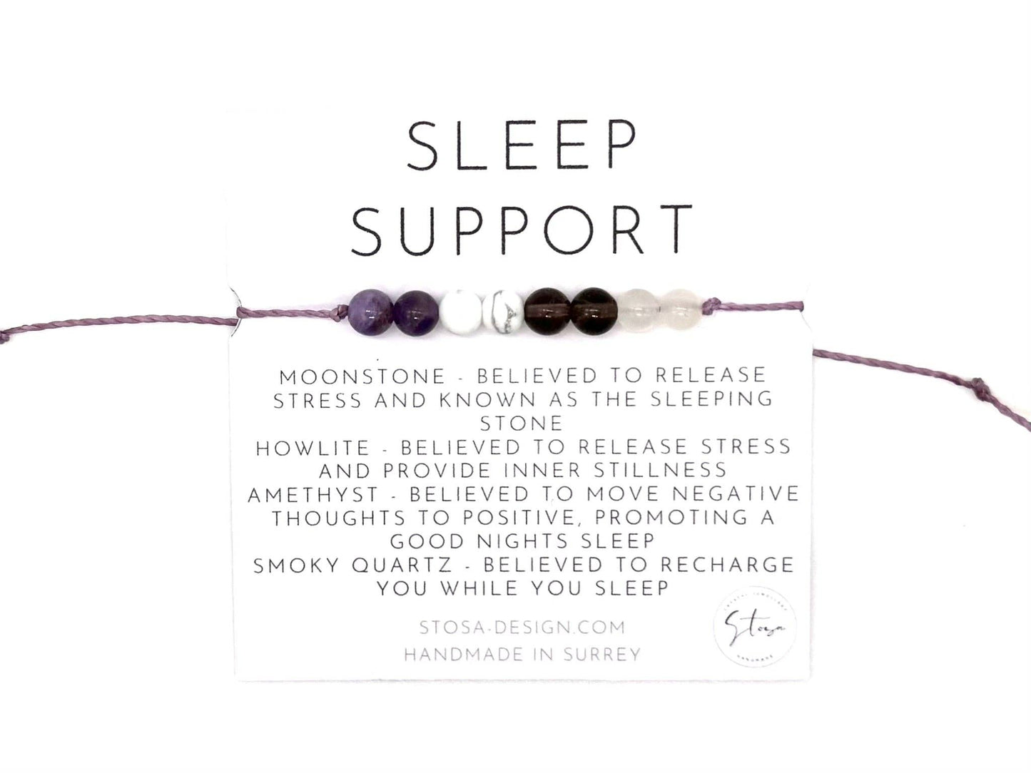 Sleep Support Crystal Bracelet