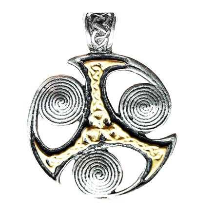 Triskilian - Nordic Lights Pendant Amulet Necklace