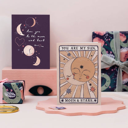 Sun, Moon & Stars Card | Valentine's Card | Love Cards
