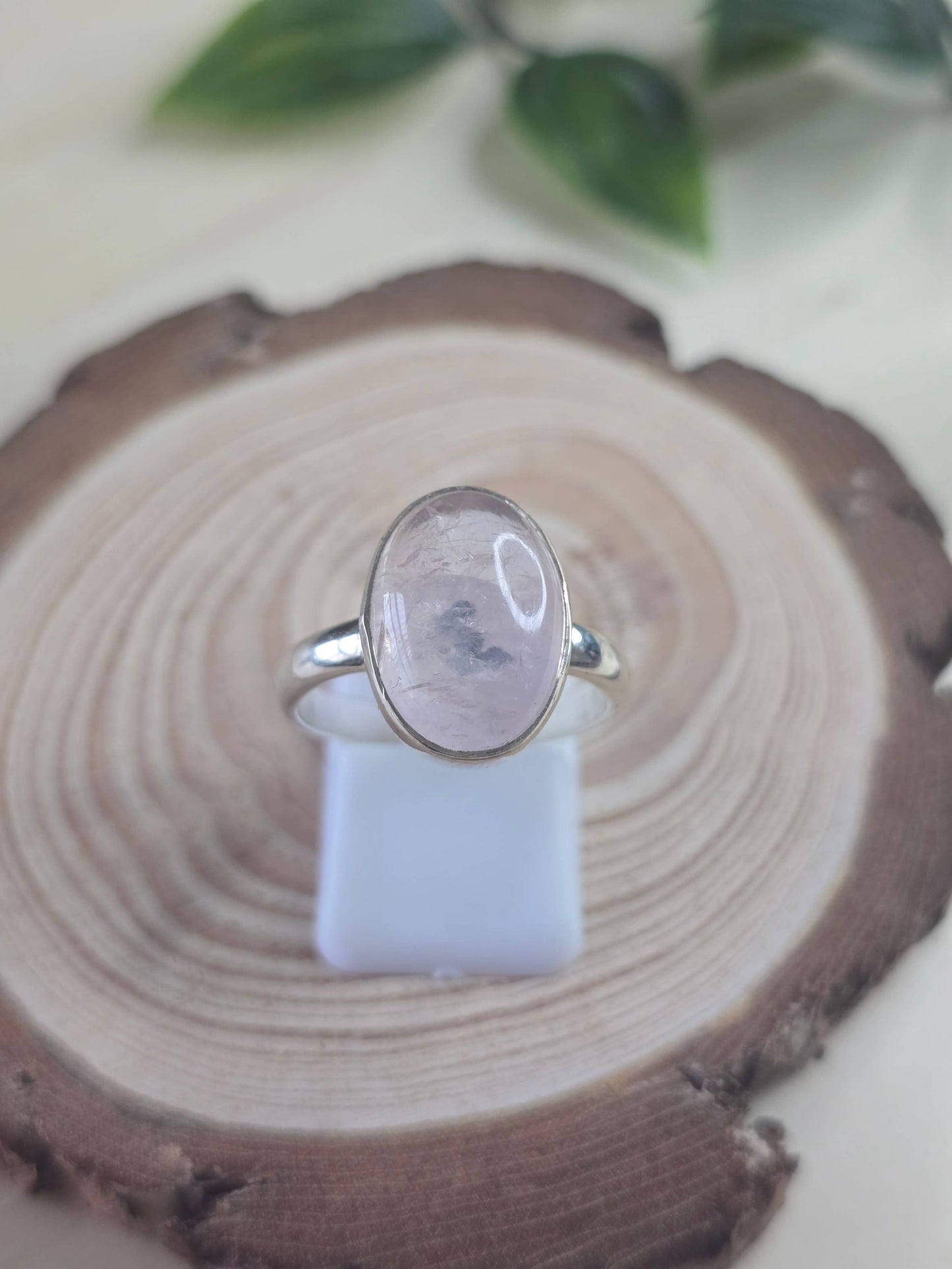Morganite Sterling Silver Ring - 4.3g - UK P