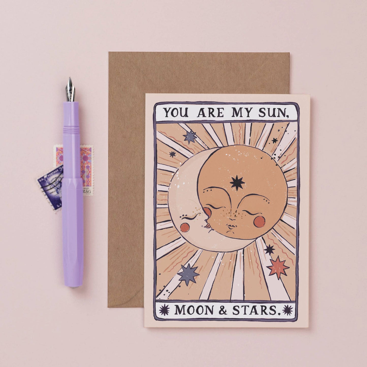 Sun, Moon & Stars Card | Valentine's Card | Love Cards