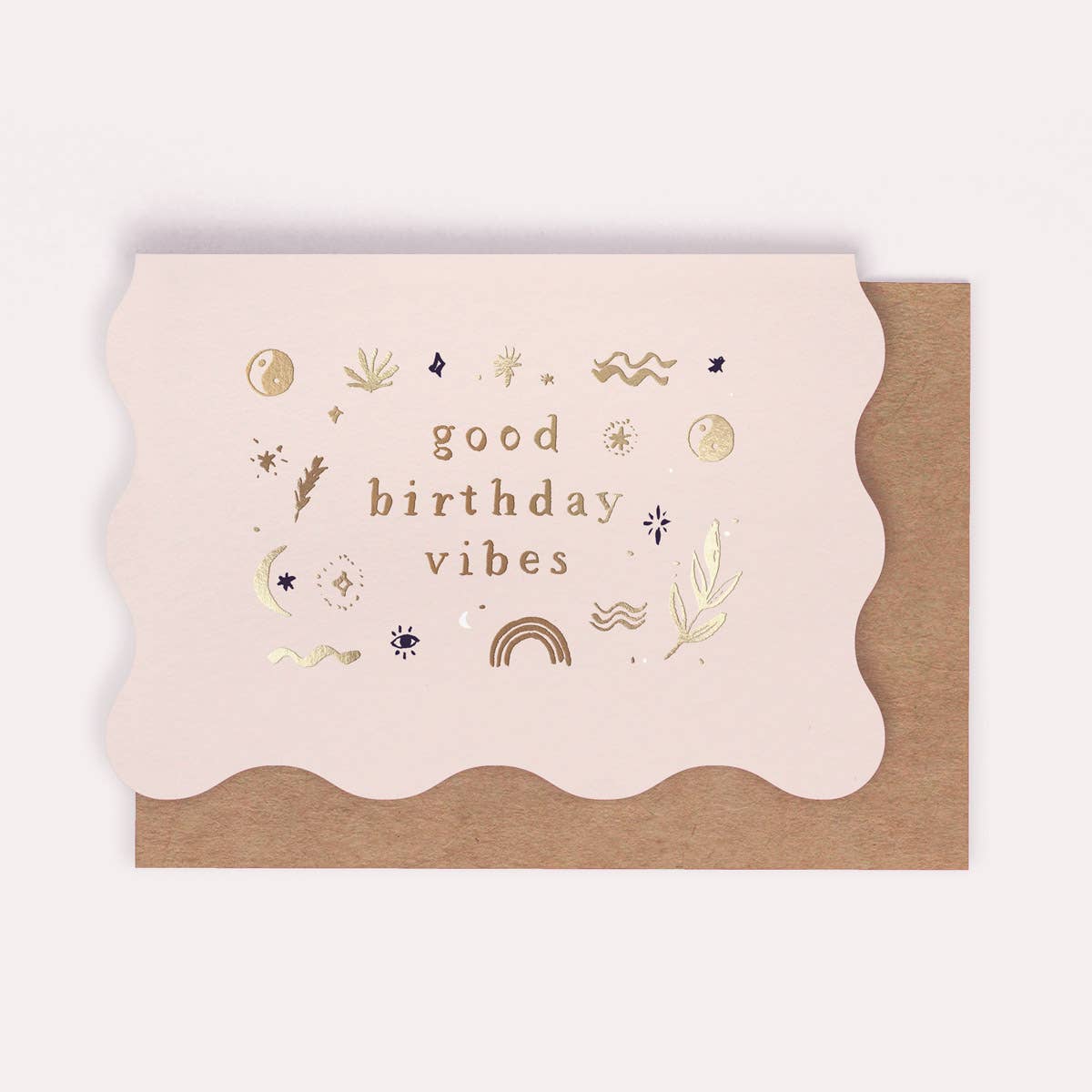 Good Vibes Birthday Card | Greeting Cards | Minimalist Card