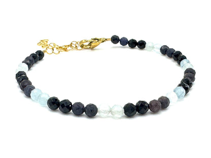 Dainty Crystal Birthstone Bracelets: November