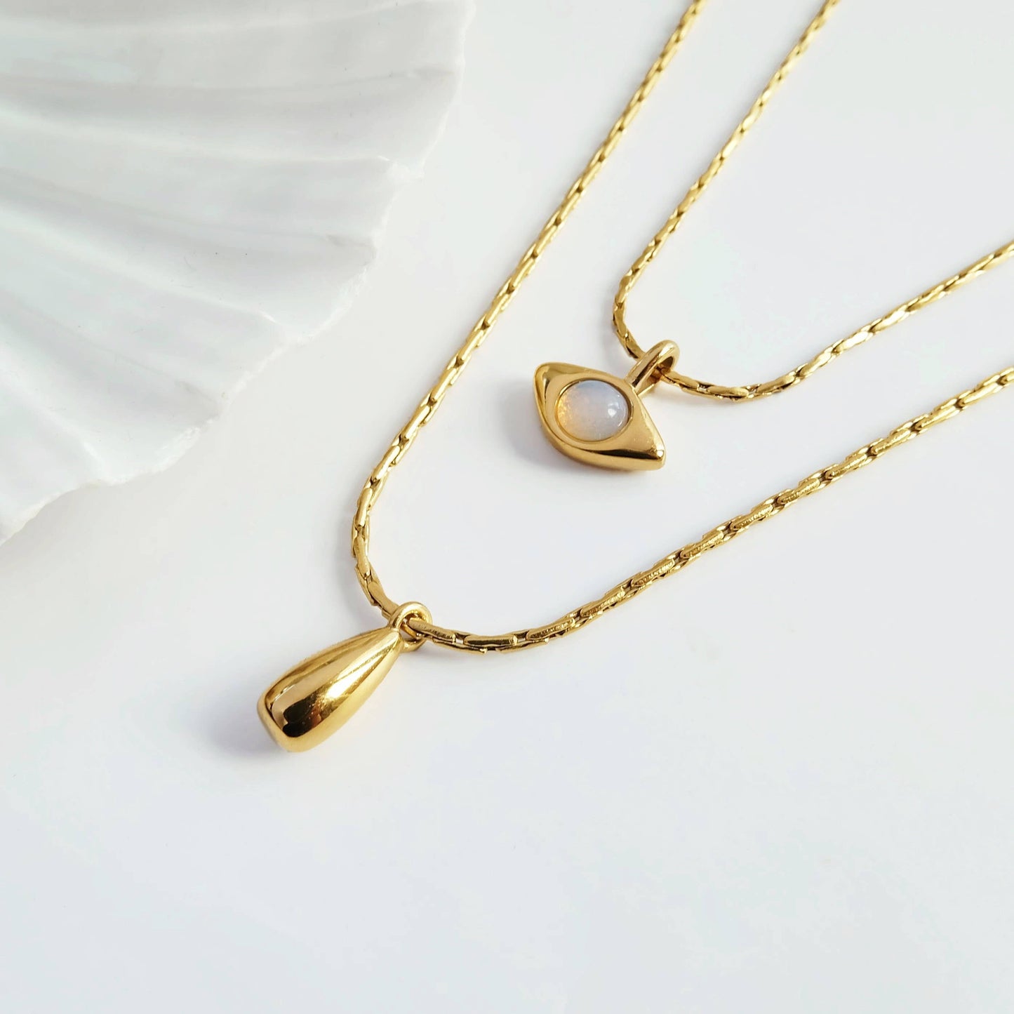 Boho Eye Layering Necklace