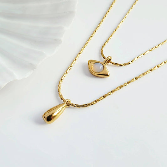 Boho Eye Layering Necklace