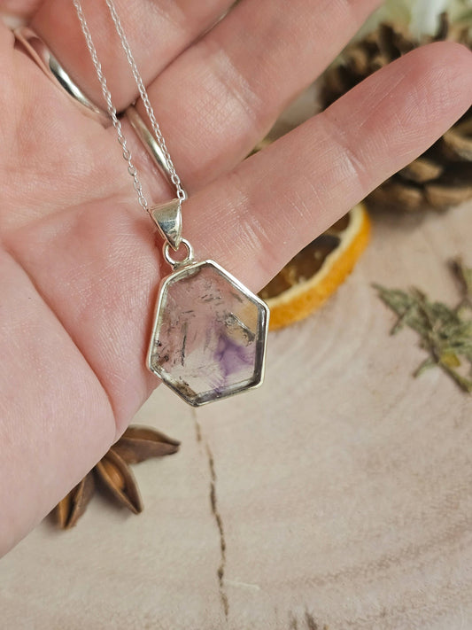 Amethyst Slice Pendant - 4.22g