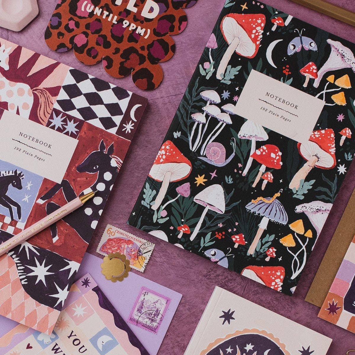 Mushrooms Notebook | Plain Page Journal | Notebooks