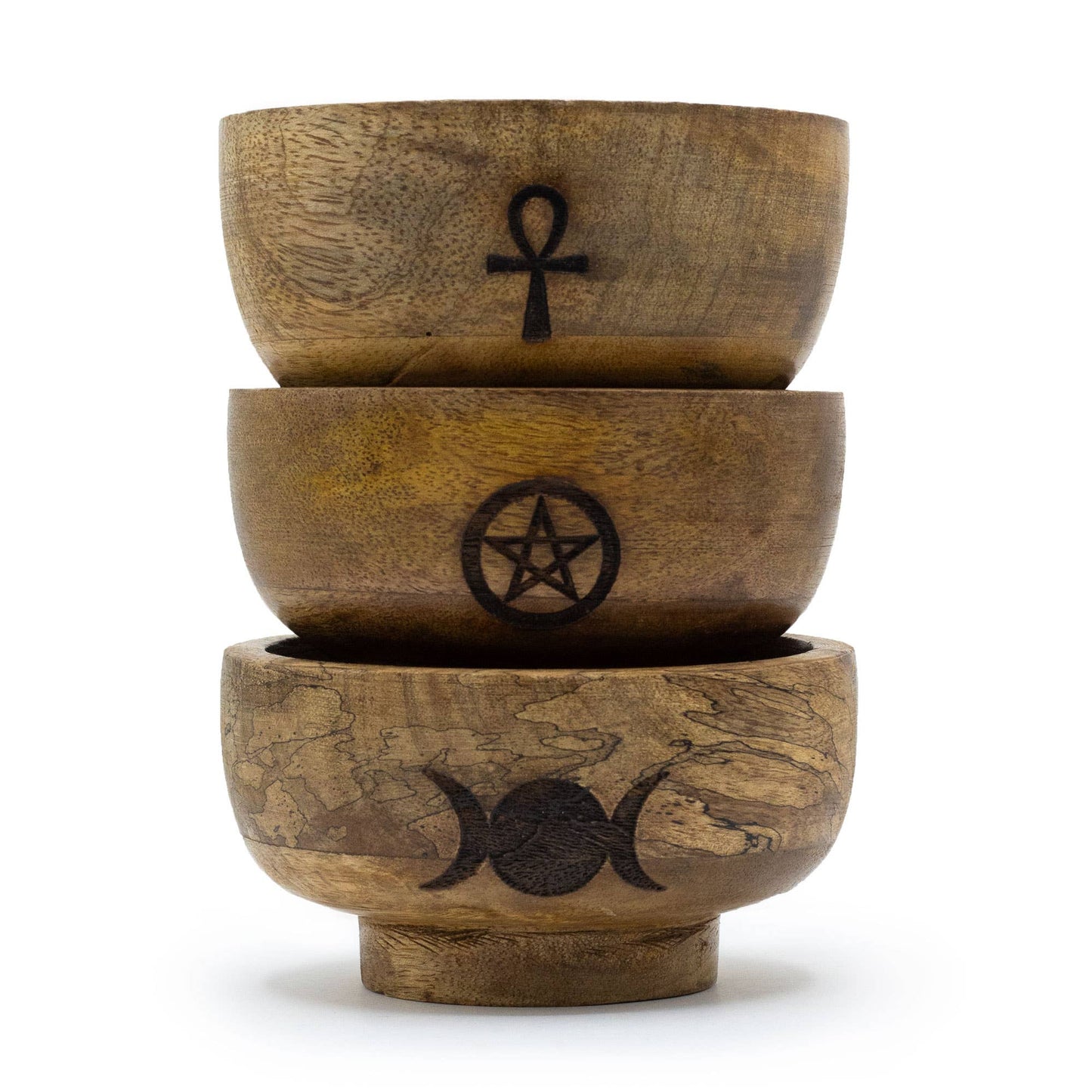 Small Ritual Bowl Incense Cone Holder 11x6.cm - (Asst )