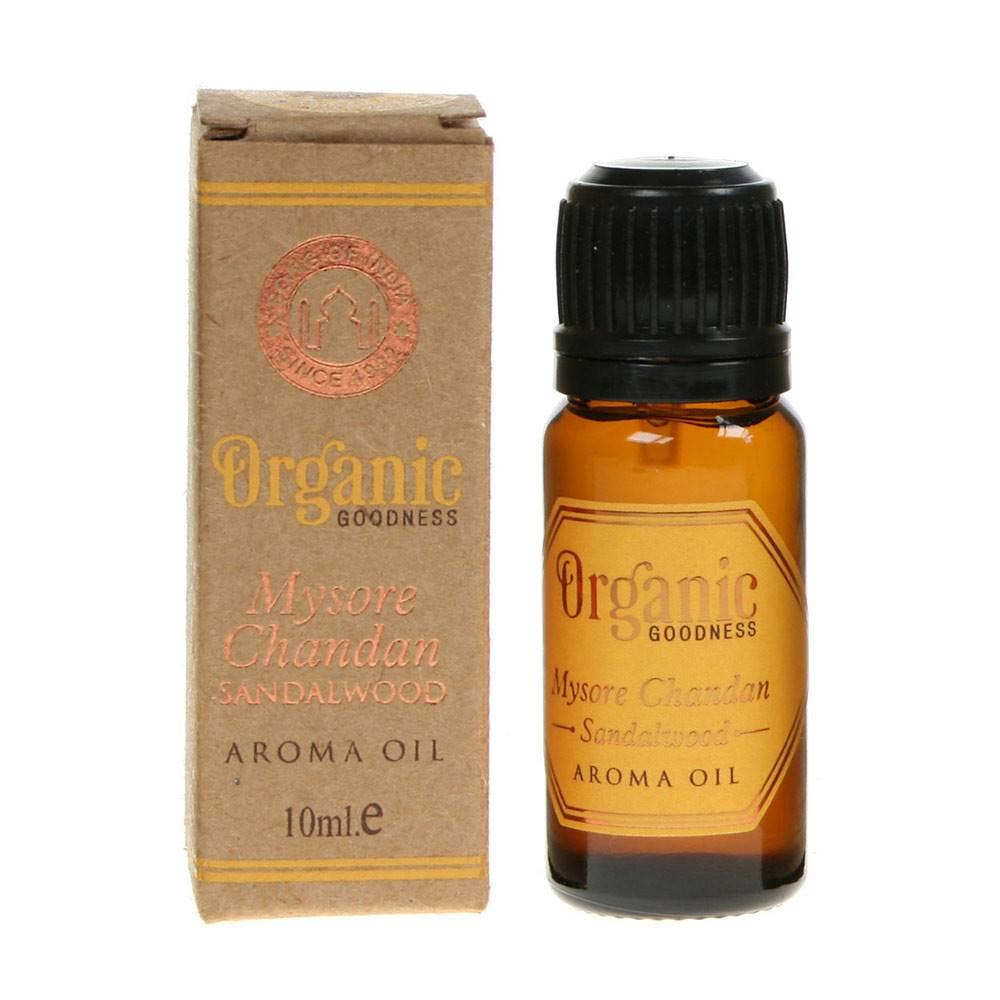 Aroma Oil Organic Goodness, Mysore Chandan Sandalwood, 10ml