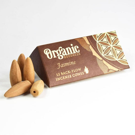 6 Packs Backflow Incense Cones Organic Goodness Jasmine