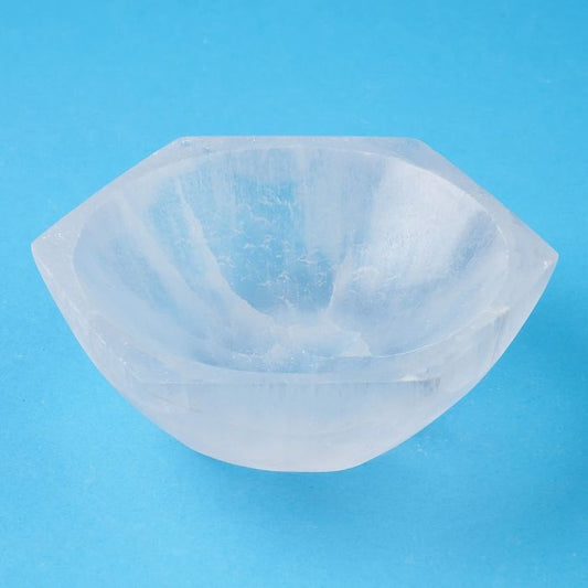 Selenite Bowl Hexagonal 10cm