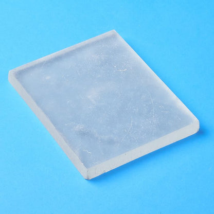 Selenite Rectangle Charging Plate 12x10x1cm