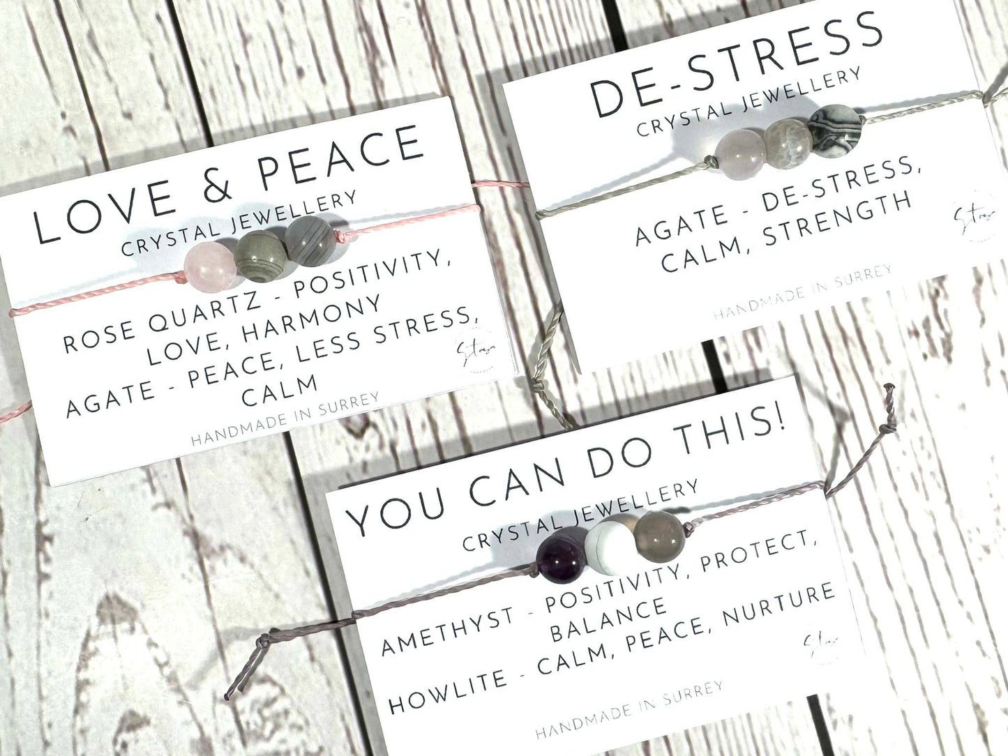Crystal Support Bracelets: Self Care