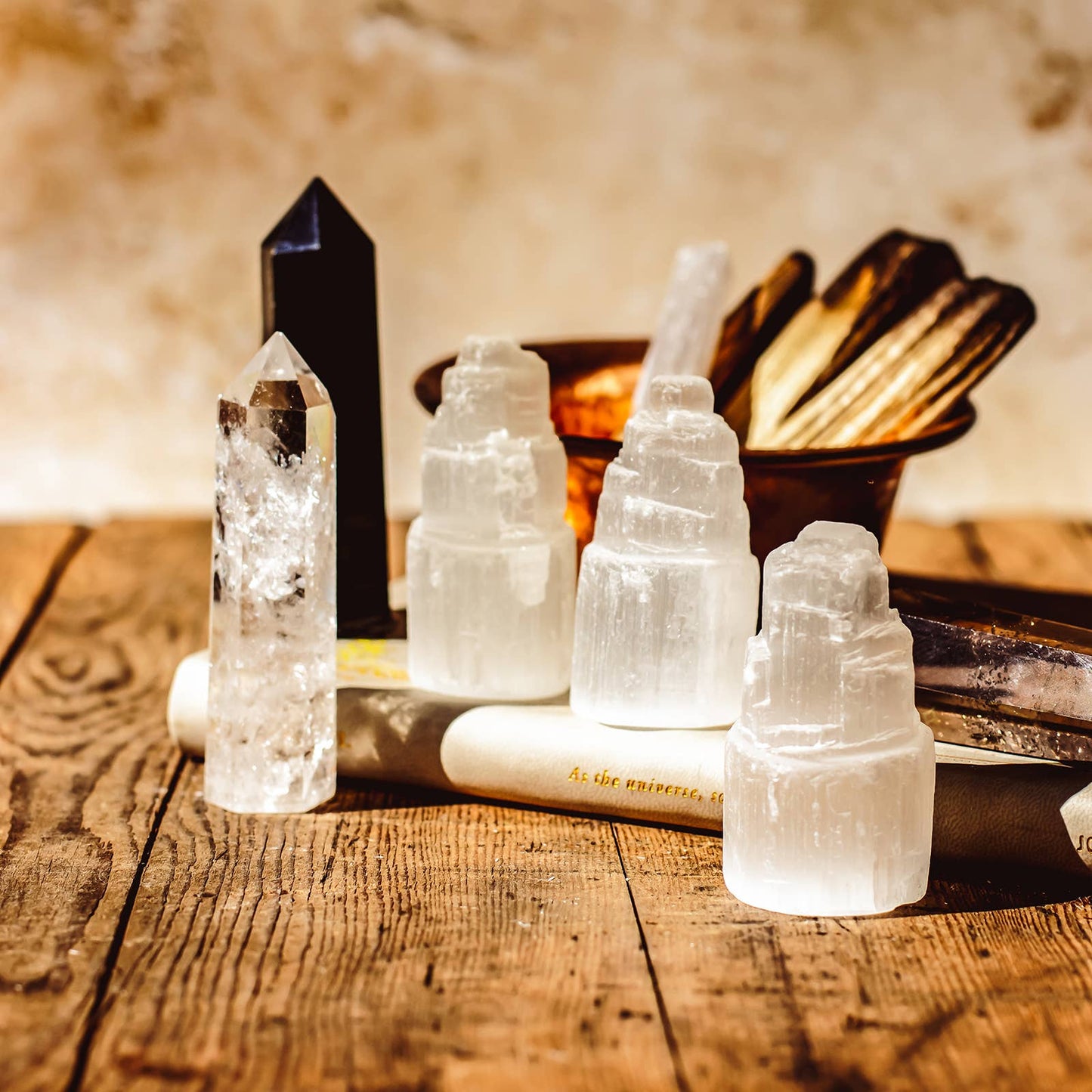 Selenite Towers – Crystals (Small, Medium & Large): Medium