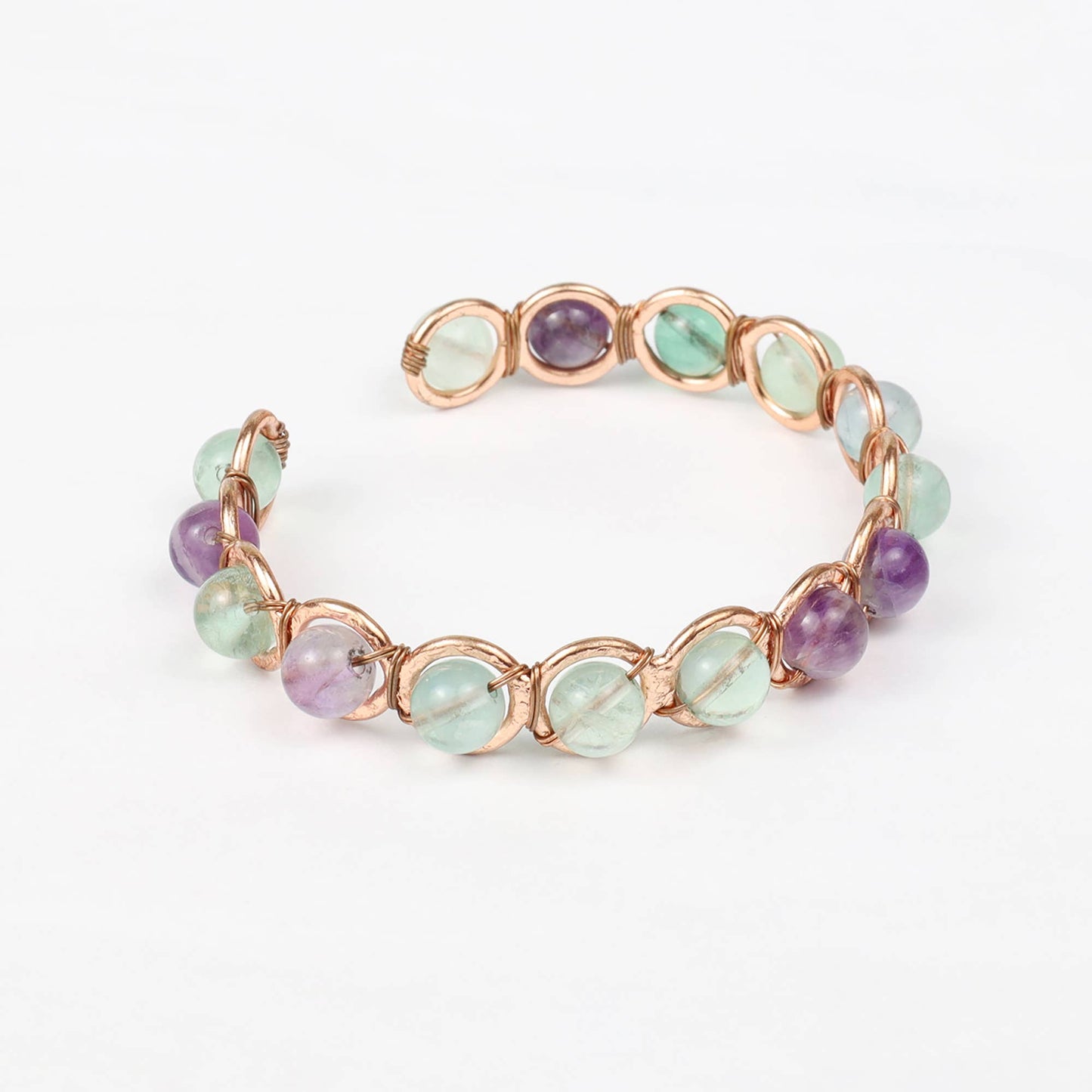 Copper & Fluorite Crystal Bracelet