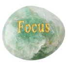 Rainbow Fluorite Smoothstone with FOCUS etching