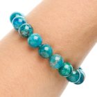 10mm Apatite Bead Bracelet (A Grade)