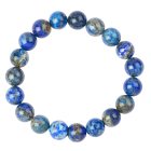 10mm Lapis Bead Bracelet