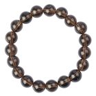 10mm Smokey Quartz Bead Bracelet