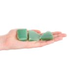 Green Aventurine Freeform Slabs, 4/15mm x 30/70mm