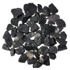 Black Tourmaline Freeform Slabs, 4/15mm x 25/50mm