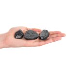 Black Tourmaline Freeform Slabs, 4/15mm x 25/50mm