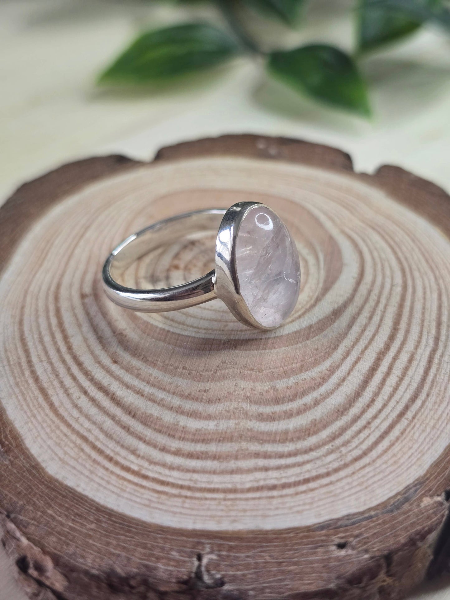 Morganite Sterling Silver Ring - 4.3g - UK P