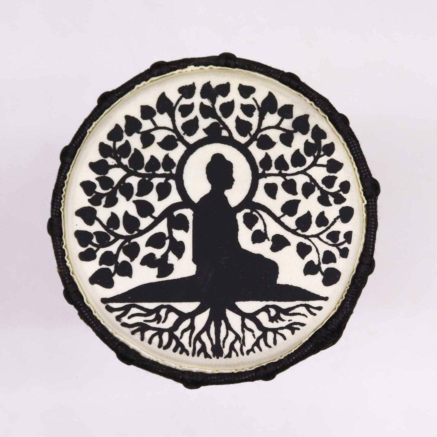 Buddha Wide Top Djembe Drum - 25cm