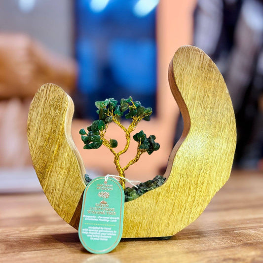Green Aventurine Gemstone Tree Garden - 60 Stones